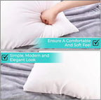 QUBA LINEN Throw Pillow Inserts, 18x18 Inches - Image 3
