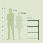 Furinno Turn-N-Tube Book Shelf, 4-Tier Bookshelf, Bookcase - Image 3