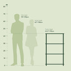 Furinno Turn-N-Tube Book Shelf, 4-Tier Bookshelf, Bookcase - Image 3