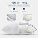 MIULEE Feather Euro Pillow Insert 30x30, Throw Pillow - Image 6