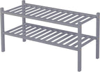 ROMGUAR CRAFT 2 Tier Bamboo Shoe Rack - Image 8
