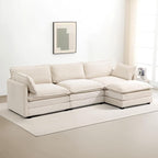 ROWHY Ottoman for Sectional Cloud Couch, Corduroy Ottoman for Deep Seat Modular - Image 3