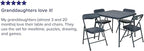 Flash Furniture Mindy Kids Navy 5 Piece Folding Table and Chair Set - Image 3