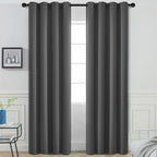 Yakamok Room Darkening Curtains 52x108 inch Long Charcoal Grey-Living Room | 2 by Yakamok