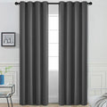 Yakamok Room Darkening Curtains 52x84 inch Length Charcoal Grey-Living Room | 2 by Yakamok