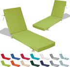 72x21x4in Lounge Cushions for Outdoor Furniture, Outdoor Lounge Chair Cushions by Odsiikly