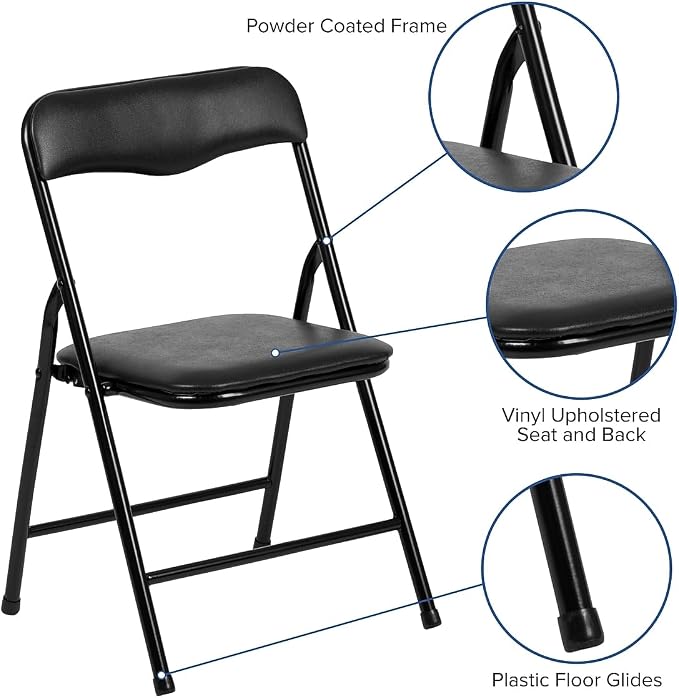 Flash Furniture Mindy Kids 5-Piece Folding Table and Chairs Set - Image 7
