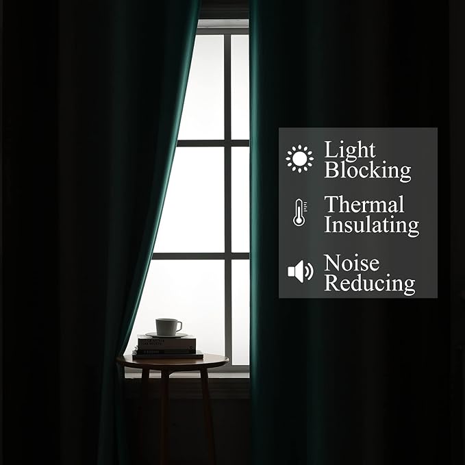 Brown and Teal Ombre Blackout Curtains - Image 3