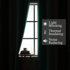 Brown and Teal Ombre Blackout Curtains - Image 3