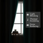 Brown and Teal Ombre Blackout Curtains - Image 3