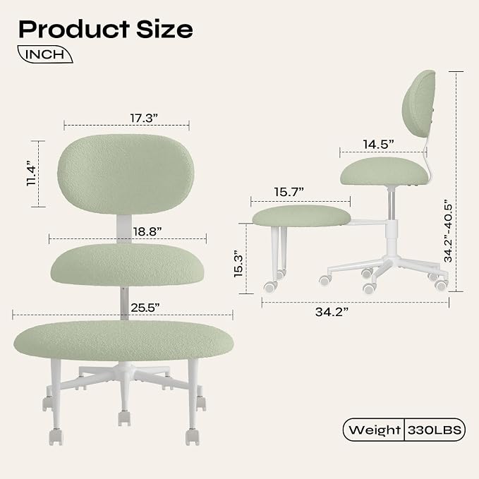 Pinmoco Ergonomic Cross Legged Office Chair - Image 2