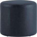 Studio Living® 19” Wentworth Ottoman Round Faux Leather Bench, Stationary - Image 7