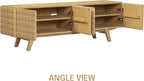 NTC Sapa Mid-Century Modern Solid Wood TV Stand 4-Door Media Console - Image 8