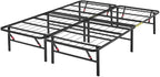 Amazon Basics Bed Frame with Ample Underbed Storage, Foldable Metal Platform by AmazonBasics