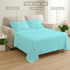 Sleeper Sofa Bed Sheet, 100% Cotton 400 Thread Count, 4 Piece Set, Deep Pocket - Image 8