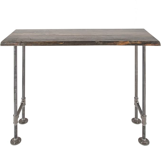 Restore by Pipe DÉCOR Live Edge Wood Console Table 48 in. x 16 in. x 34 in. by PipeD%C3%A9cor