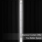 Blackout Curtains 42 x 95 inch/Light Grey Curtains Set of 2 Panels/Thermal - Image 3