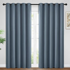 Yakamok Room Darkening Curtains 62x96 inch Length Stone Blue-Living Room | 2 by Yakamok