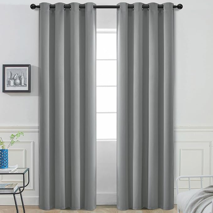 Yakamok Room Darkening Curtains 52x96 inch Length Dove Grey-Living Room | 2 by Yakamok