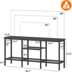 Furologee TV Stand for TVs up to 55 Inch, Entertainment Center - Image 2