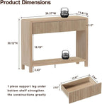 FATORRI Console Sofa Table, Wooden Entryway Table - Image 3