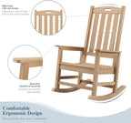 Psilvam Oversized Outdoor Rocking Chair, - Image 4