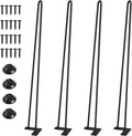 SMARTSTANDARD Hairpin Table Legs 28 Inch, 3/8" Solid Metal Legs by SMARTSTANDARD