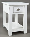 Jofran Artisan's Craft Farmhouse Solid Acacia Chairside End Table, Weathered by Jofran+Inc.