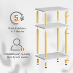 Apicizon 3 Tier Nightstand, End Table - Image 7