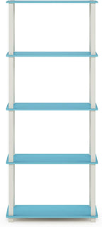 Furinno TURN-S-TUBE Book Shelf, 5-Tier Toolless Storage Shelves - Image 5