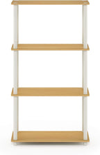 Furinno Turn-N-Tube 4-Tier Multipurpose Shelf Display Rack, Round Tubes - Image 8