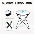 HLR Modern Round Side Table, End Table - Image 4