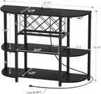 Unikito 4-Tier Metal Coffee Bar Cabinet - Image 3