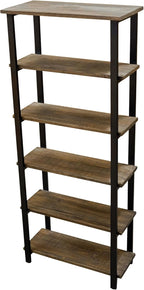 Alaterre Furniture Pomona Living Room 6-Tier Solid Wood Bookcase - Image 12