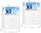 Furologee Nightstands Set of 2, End Tables Set of 2 by Furologee
