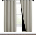 NICETOWN 100% Blackout Window Curtain Panels, Full Light Blocking Drapes by NICETOWN