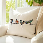 RABUSOFA Outdoor Birds Pillow Covers 20x20 Inch, Lumbar Small Throw Pillows - Image 2