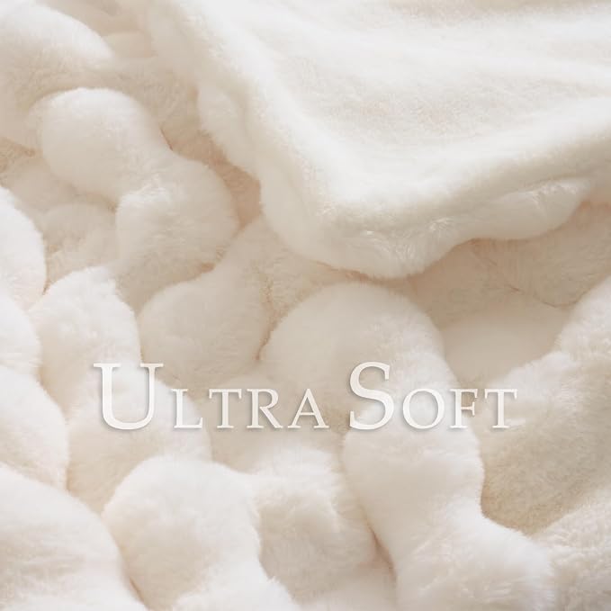 BENVWE Faux Fur Throw Blanket for Couch Bed - Image 3