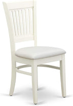 East West Furniture NDVA3-LWH-C 3 Piece Kitchen Table & Chairs Set Contains a - Image 9