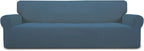 Easy-Going Stretch 4 Seater Oversized Sofa Couch Cover Bluestone | 1-Piece by Easy-Going