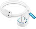 Maximm Cable 2 Feet 14Awg 360° Rotating Flat Plug Extension Cord/Wire, 3 Prong by MaximmCable