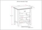 SIMPLIHOME Artisan Bedside Table - Image 2
