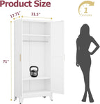 GAIOUS Metal Wardrobe Cabinet - Image 2