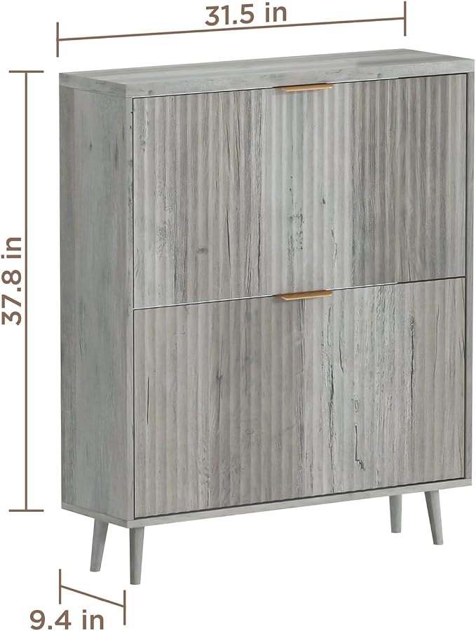 Shoe Cabinet Storage, Modern Freestanding Organizer - Image 2