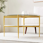 LumFurn Round Coffee Table for Living Room, Mid-Century Modern Design, D30 x H17 - Image 4