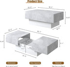 Modern Coffee Table with Storage - Image 2