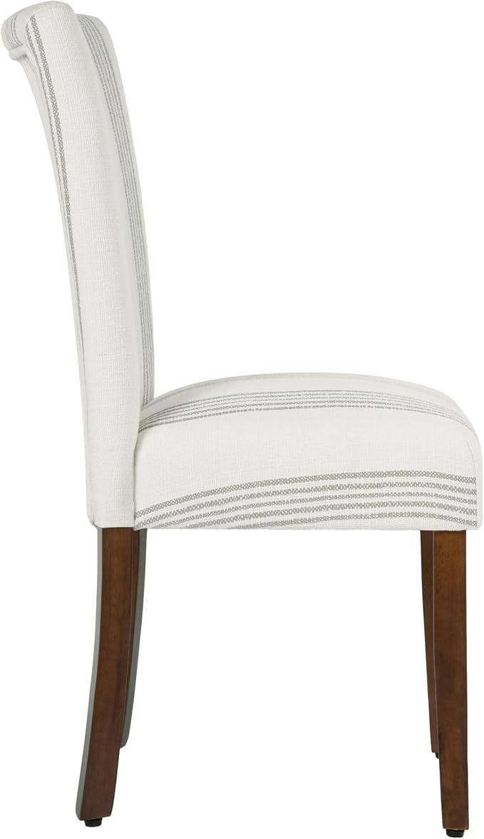 HomePop Classic Parsons Dining Chair- Brown Stripe - Image 7