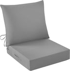 IASEAHK Outdoor Seat Cushion Set, Waterproof & Fade Resistant Patio Chair by IASEAHK