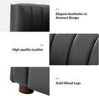 HULALA HOME 83" Genuine Leather Sofa - Image 6