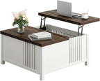 knoworld Farmhouse Lift Top Coffee Table - Image 9